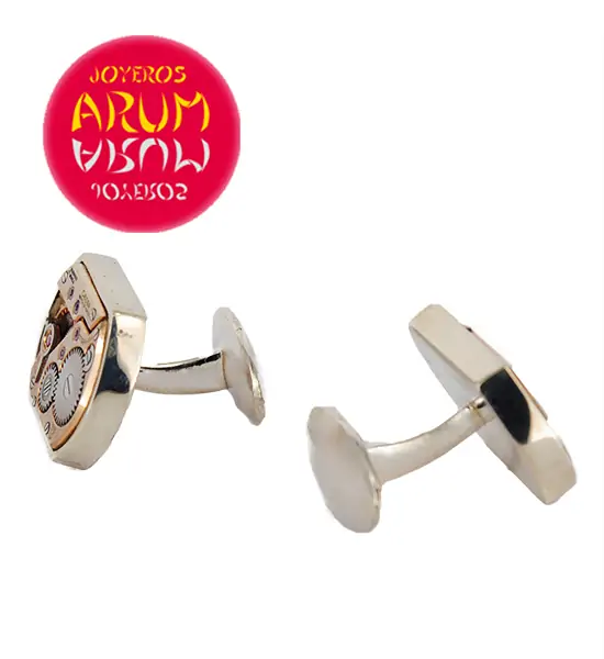 Silver Cufflinks Omega Watch Machine RAJ332 "SOLD"
