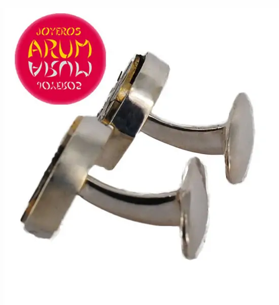 Silver Cufflinks Watch Machine RAJ333