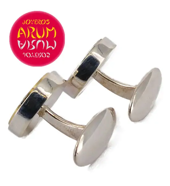 Silver Cufflinks Watch Machine RAJ336