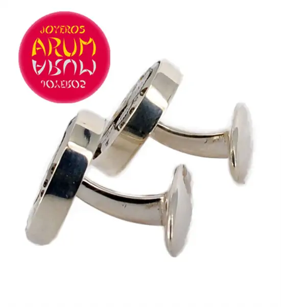 Silver Cufflinks Watch Machine RAJ337