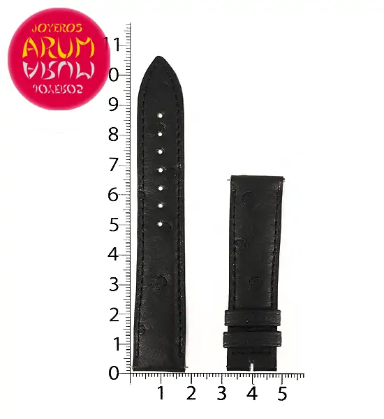 Z Jaeger-LeCoultre Black Ostrich Leather G-G 17 - 16