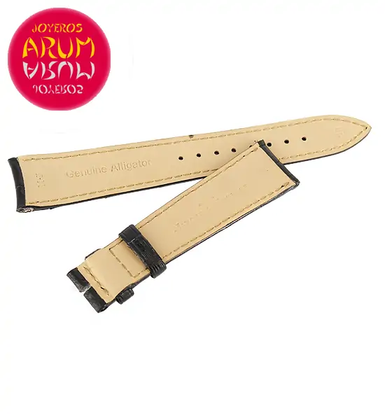 Z Jaeger-LeCoultre Strap Crocodile Black Leather M-J 19 - 16 "SO
