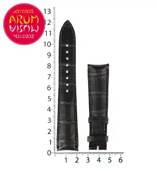 Z Jaeger-LeCoultre Strap Crocodile Black Leather M-J 19 - 16 "SO