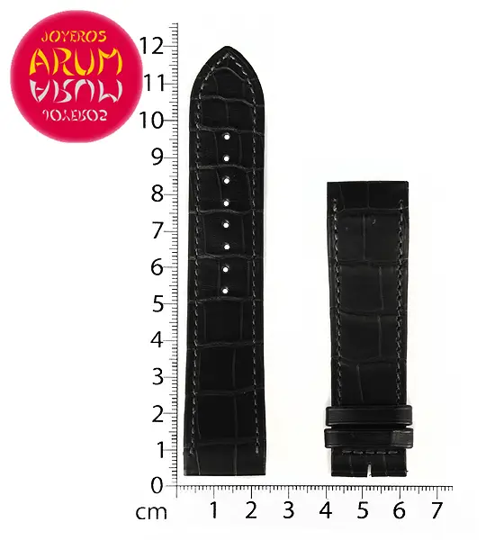 Z Jaeger-LeCoultre Strap Black Crocodile Leather H-I 22 - 20 "SO