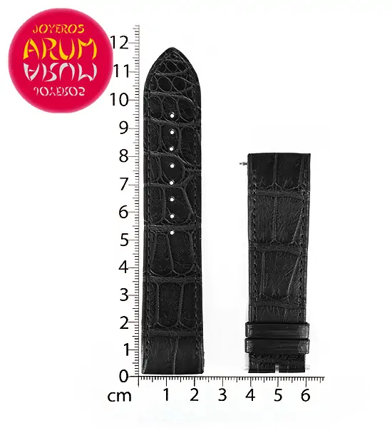 Z Jaeger-LeCoultre Strap Black Crocodile Leather M-A 22 - 20 "SO