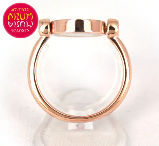 Ring Bvlgari pink gold, onix and mother of pearl Ref.ARUM 113 "S