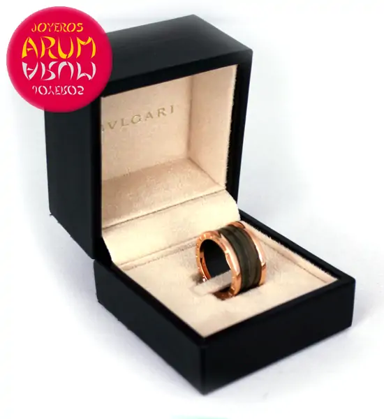 Ring Bvlgari B.Zero1 pink gold and brown ceramic Ref.ARUM 125 " Ring Bvlgari B.Zero1 pink gold and brown ceramic Ref.ARUM 125 "