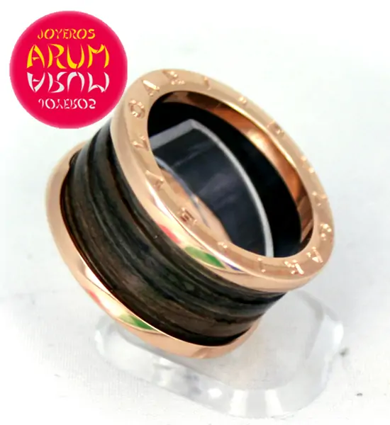 Ring Bvlgari B.Zero1 pink gold and brown ceramic Ref.ARUM 125 " Ring Bvlgari B.Zero1 pink gold and brown ceramic Ref.ARUM 125 "