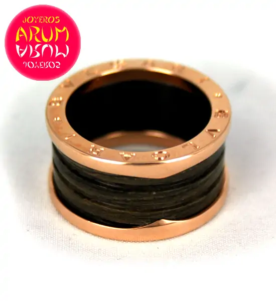 Ring Bvlgari B.Zero1 pink gold and brown ceramic Ref.ARUM 125 " Ring Bvlgari B.Zero1 pink gold and brown ceramic Ref.ARUM 125 "