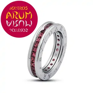 Bulgari Bzero1 Ring with Rhodolites"sold"