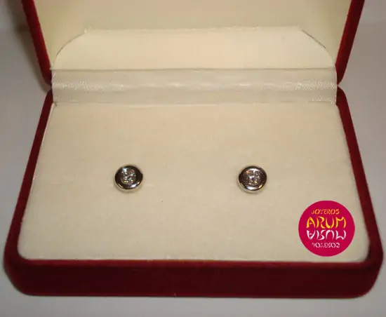 White gold earrings with brilliants 0,23 qts "SOLD"