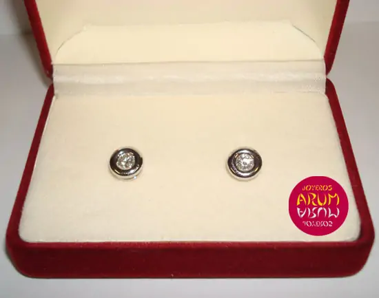 White gold earrings with brilliants 0,33 qts "SOLD"