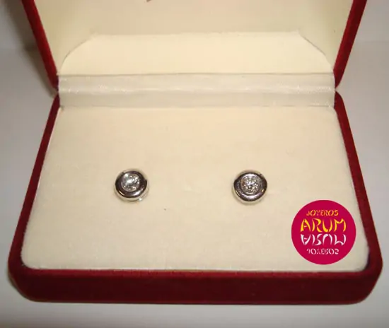 White gold earrings with brilliants 0,37 qts "SOLD"