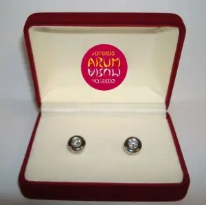 White gold earrings with brilliants 0,63 qts "SOLD"