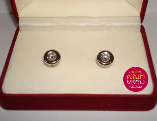 White gold earrings with brilliants 0,63 qts "SOLD"