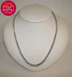 White gold necklace with brilliants 10,19 qts "SOLD"