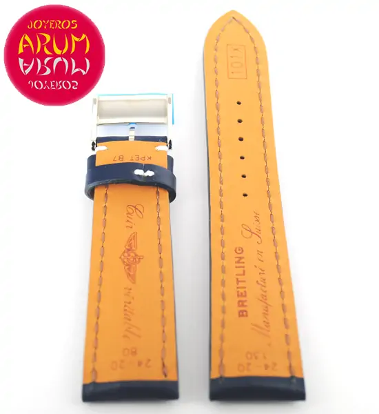 Breiling Strap Blue Leather 24 - 20 RAC32 "SOLD"
