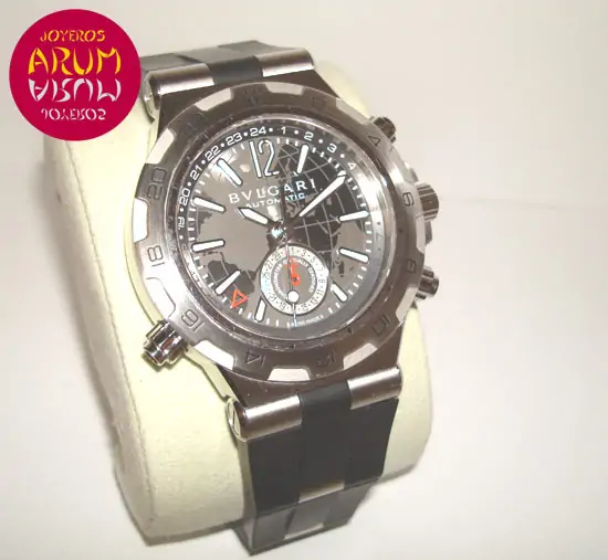 Bulgari Diagono GMT ARUM Ref. 2477 "SOLD" Bulgari Diagono GMT ARUM Ref. 2477 "SOLD"