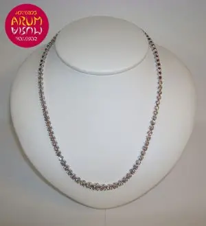 White gold necklace with brilliants 5,20 qts "SOLD"