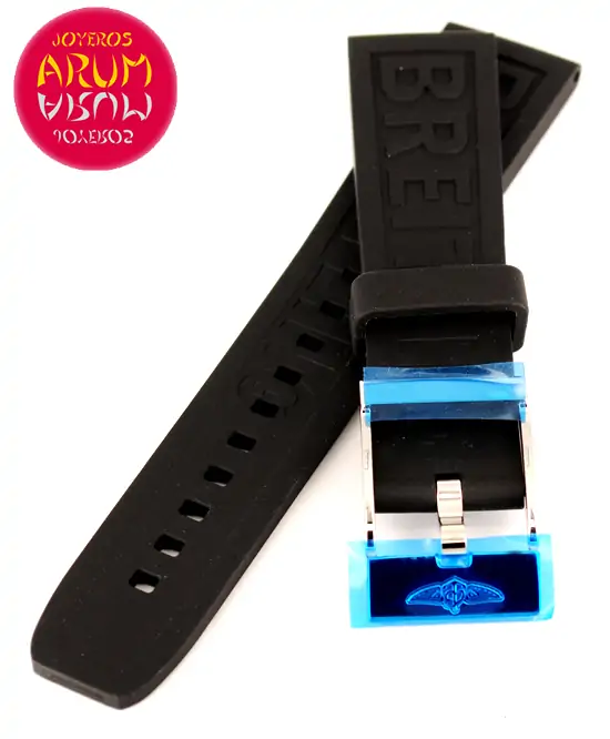 Breitling Strap Black Rubber Logo 20 - 18 "SOLD"