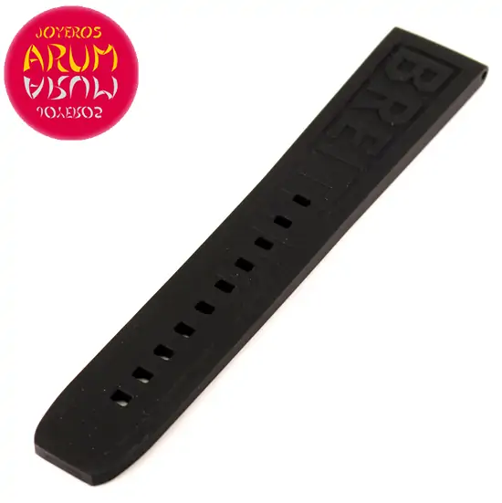 Breitling Strap Black Rubber Logo 20 - 18 "SOLD"