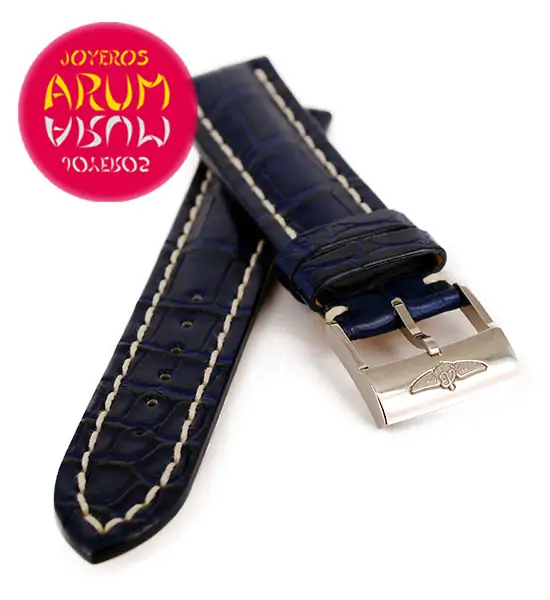 Breitling Strap Blue Crocodile Leather 22 - 20 "SOLD"