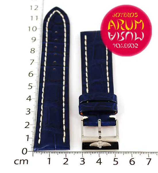 Breitling Strap Blue Crocodile Leather 22 - 20 "SOLD"