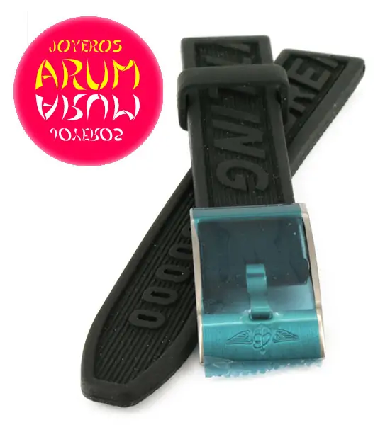 Breitling Strap Black Rubber 18 - 17 "SOLD"