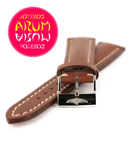 Breitling Strap Brown Leather 18 - 16