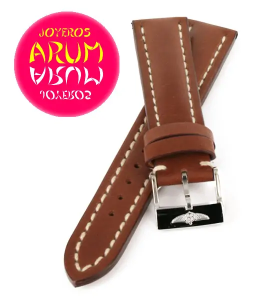 Breitling Strap Brown Leather 18 - 16
