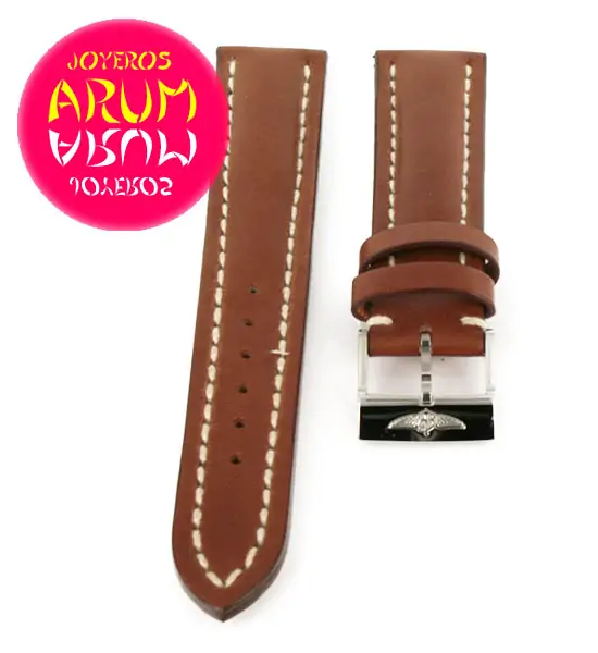 Breitling Strap Brown Leather 18 - 16