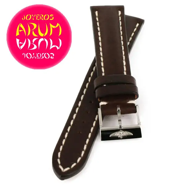 Breitling Strap Brown Leather 18 - 16