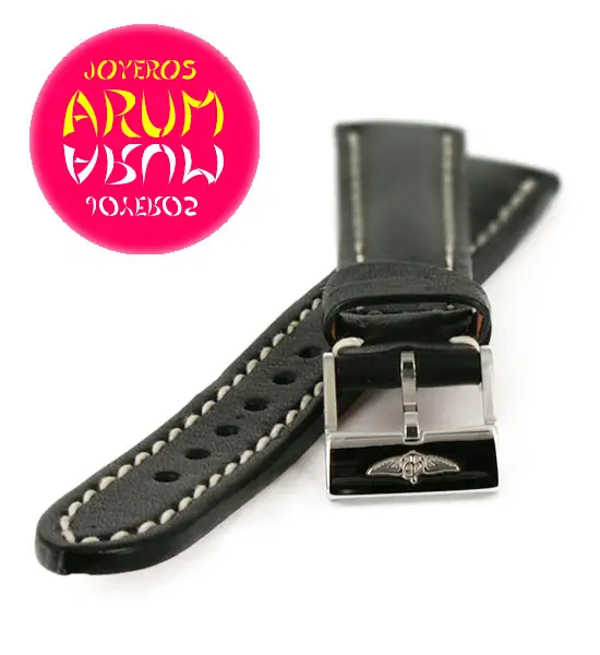 Breitling Strap Black Leather 16 - 14