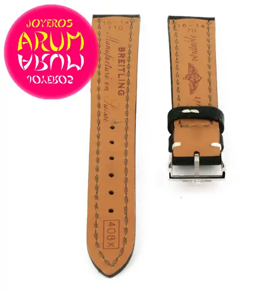 Breitling Strap Black Leather 16 - 14