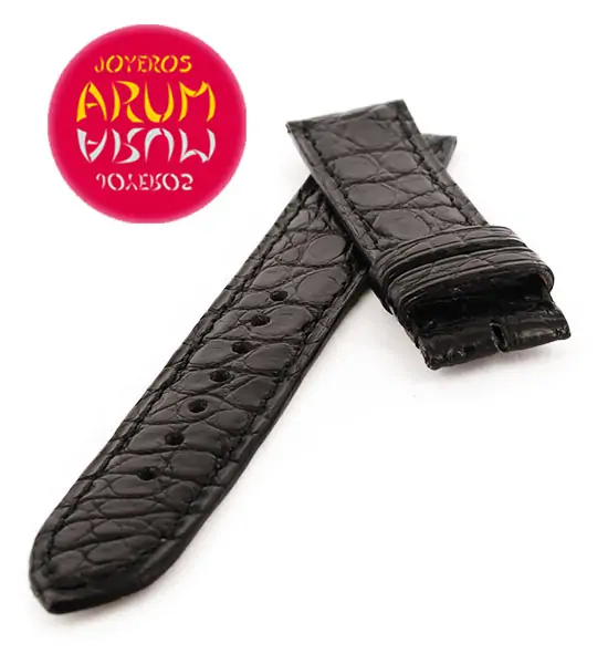 Cartier Strap Tank / Ronde Black Crocodile Leather KD25KA80