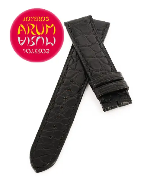 Cartier Strap Tank / Ronde Black Crocodile Leather KD25KA80