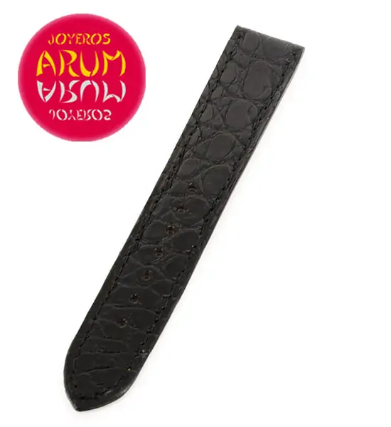 Cartier Strap Tank / Ronde Black Crocodile Leather KD25KA80