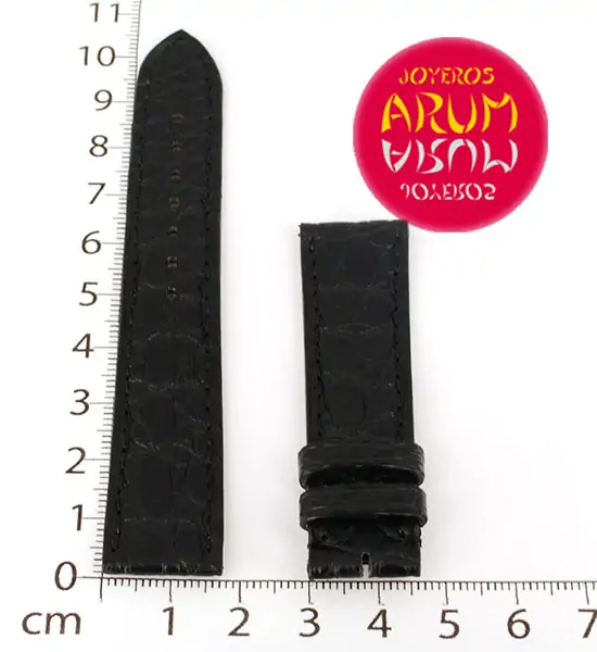 Cartier Strap Tank / Ronde Black Crocodile Leather KD25KA80