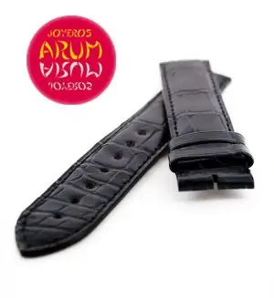 Cartier Strap Tank / Ronde Blue Crocodile Leather KD43BK29