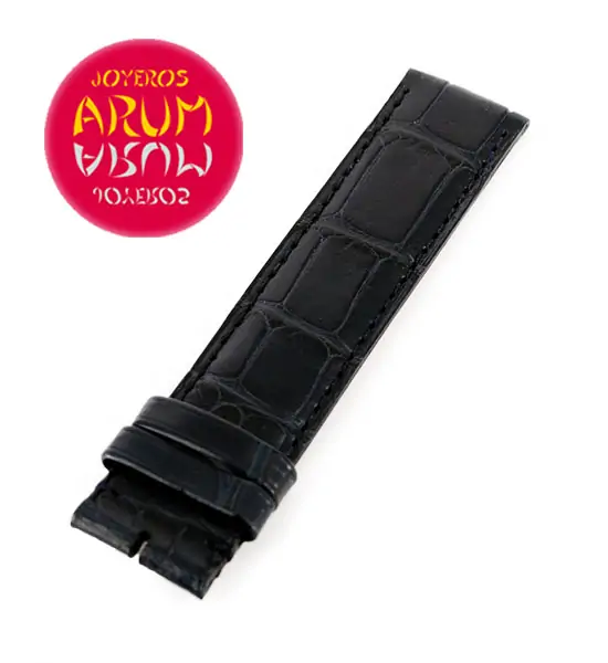 Cartier Strap Tank / Ronde Blue Crocodile Leather KD43BK29