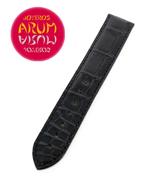 Cartier Strap Tank / Ronde Blue Crocodile Leather KD43BK29