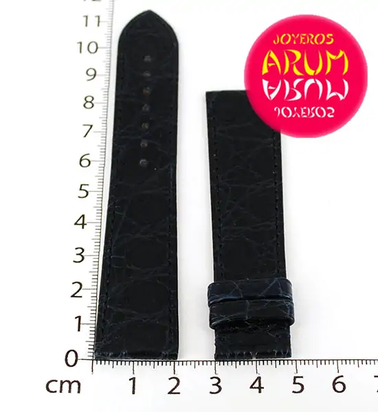 Cartier Strap Tank/Ronde Blue Leather KD98BA04