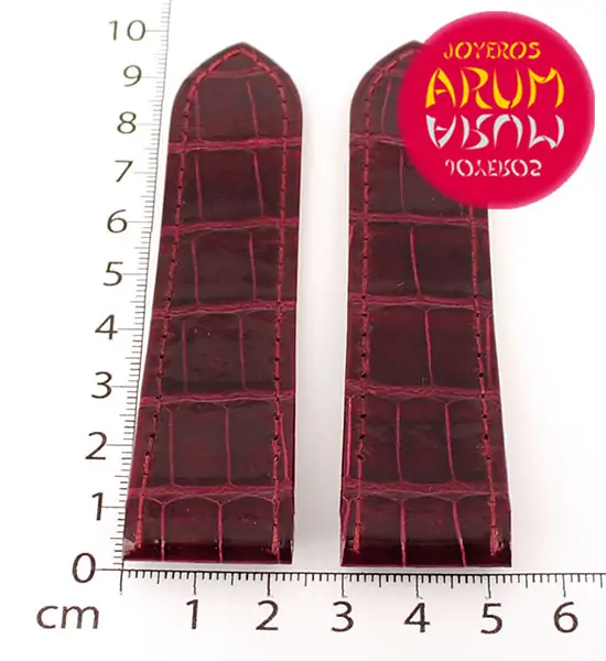 Cartier Strap Santos 100 Bordeaux Crocodile Leather KD95X111 "SO