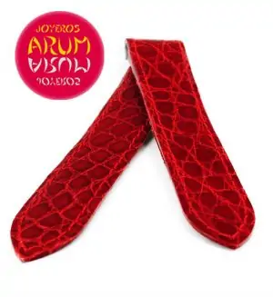 Cartier Strap Santos 100 Red Crocodile Leather KD1M9E92 "SOLD"