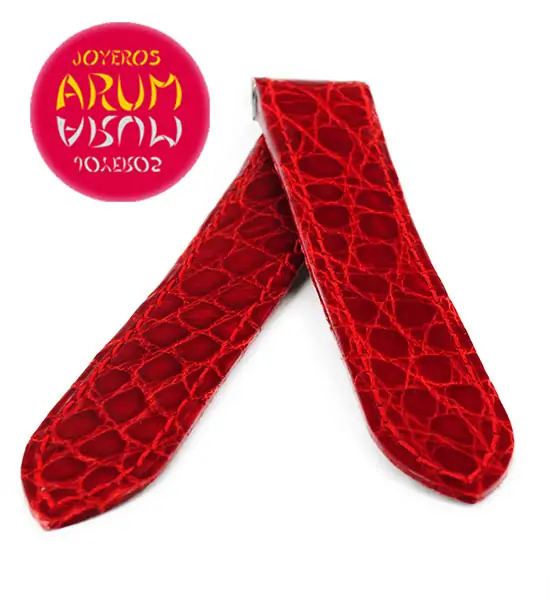 Cartier Strap Santos 100 Red Crocodile Leather KD1M9E92 "SOLD"