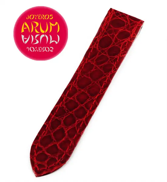 Cartier Strap Santos 100 Red Crocodile Leather KD1M9E92 "SOLD"