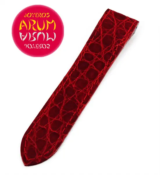 Cartier Strap Santos 100 Red Crocodile Leather KD1M9E92 "SOLD"