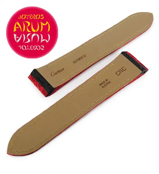 Cartier Strap Santos 100 Red Crocodile Leather KD1M9E92 "SOLD"