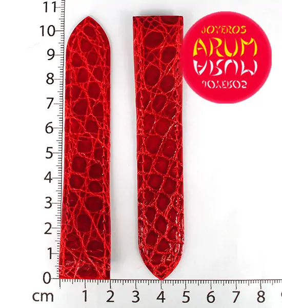 Cartier Strap Santos 100 Red Crocodile Leather KD1M9E92 "SOLD"