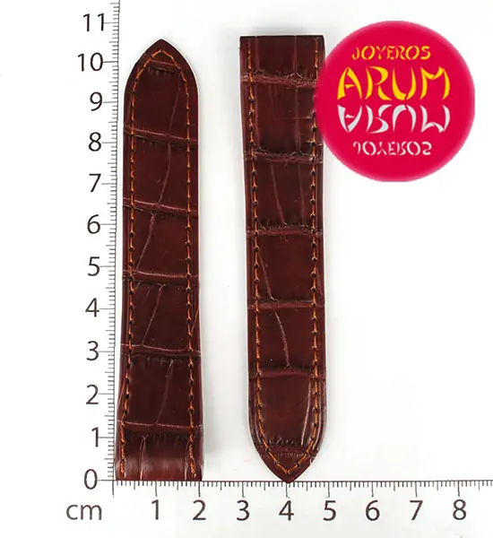 Cartier Strap Santos 100 Brown Crocodile Leather KD1M9M52 "SOLD"